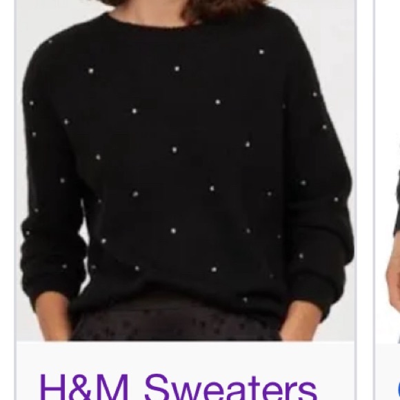 H&M Black Pearl/Beaded Sweater - Picture 4 of 4